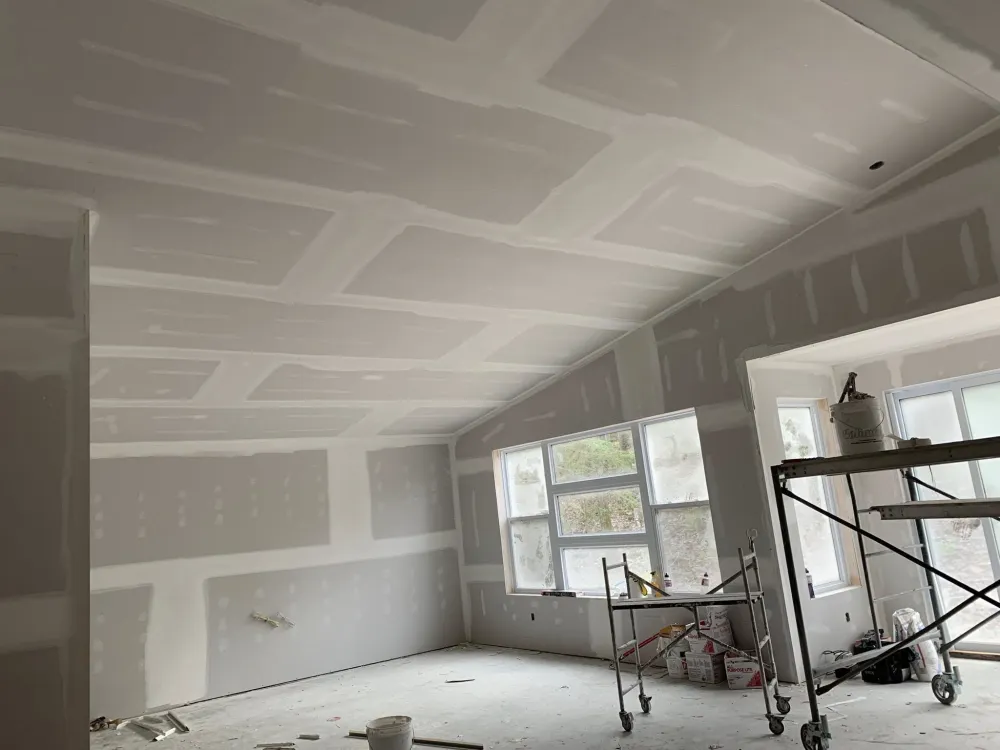 Basement drywall finishing by JP Drywall & Taping Inc. in the North Bay area
