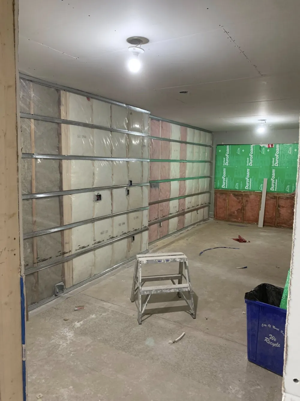 Mudded and sanded drywall by JP Drywall & Taping Inc. near North Bay