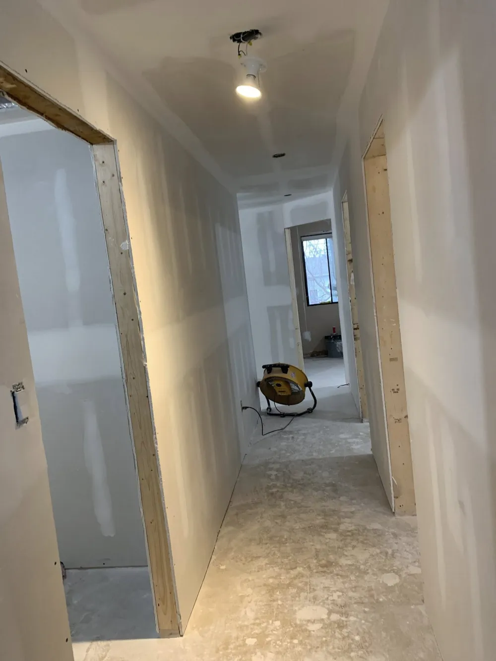Paint-ready drywall finish by JP Drywall & Taping Inc. in the North Bay area