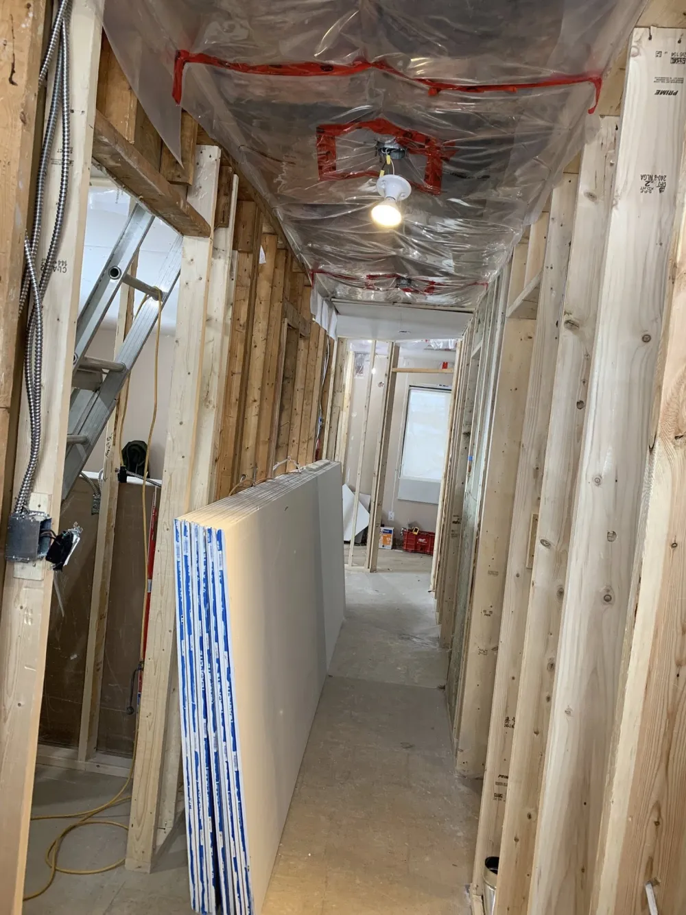 Interior drywall project by JP Drywall & Taping Inc. near North Bay