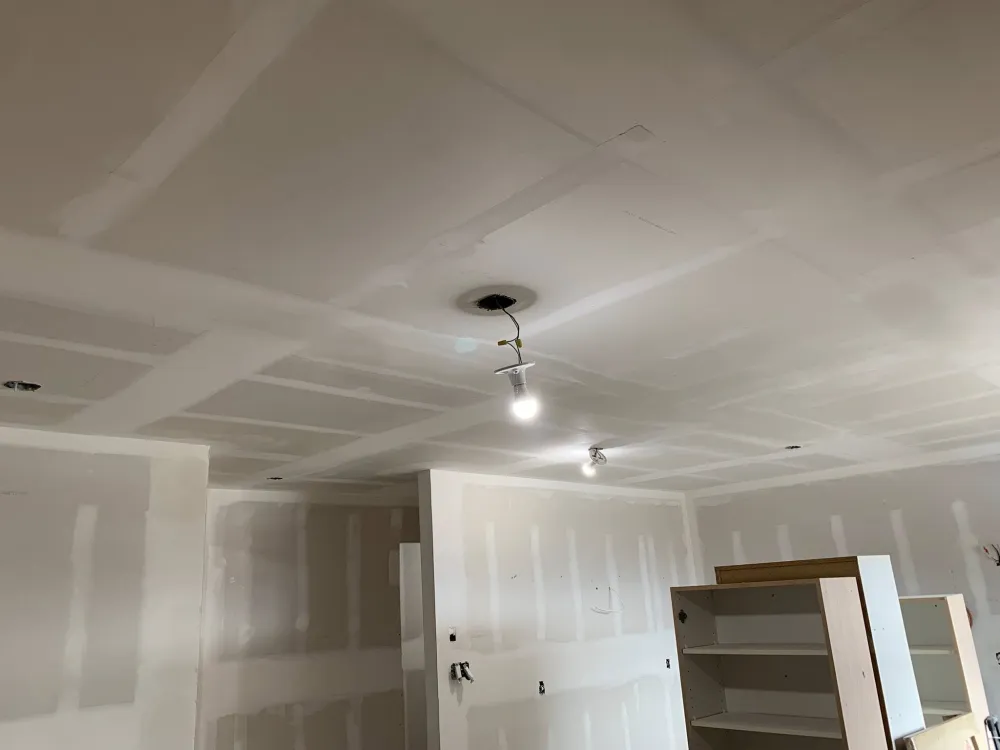 Finished ceiling drywall by JP Drywall & Taping Inc. in North Bay, Ontario