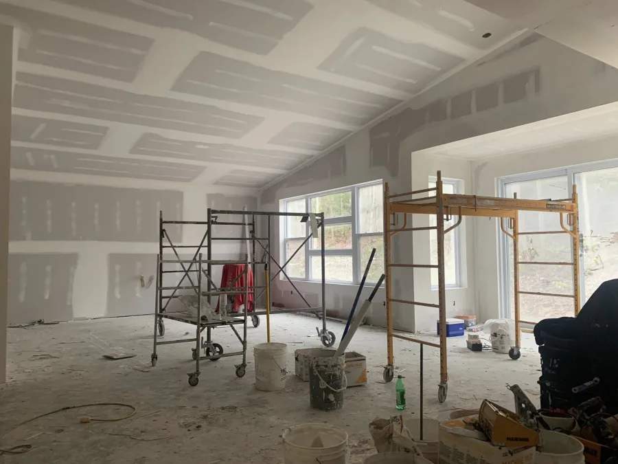 JP Drywall & Taping Inc. large residential and commercial drywall project in North Bay, Ontario